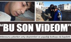 'Son videom' diye çekti, enkazdan sağ çıktı