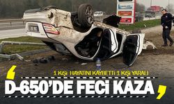 Karasu yolunda feci kaza! 1 ölü 1 yaralı