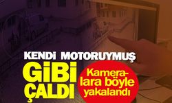 Kendi  motoruymuş gibi çalıp kaçtı!