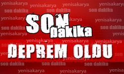 Son Dakika: Deprem oldu