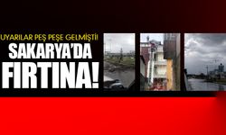 Sakarya’da şiddetli fırtına