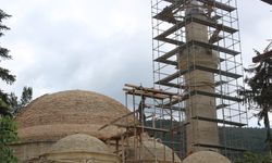 Tarihi Yunuspaşa Camisi'nde restorasyon çalışmaları sürüyor