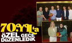 70. Yılımıza özel gece düzenledik