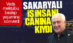 Sakaryalı iş insanı canına kıydı