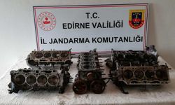 Edirne'de kaçak oto yedek parçaları ele geçirildi