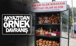 Akyazı'dan örnek davranış