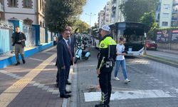 Vali Aktaş, trafik tedbirlerini ve okul servisleri denetim uygulamasını inceledi