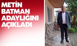 Metin Batman adaylığını açıkladı