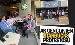 AK Gençlikten 'starbucks' protestosu