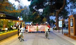 Türk Kızılay gönüllüleri sağlıklı yaşama dikkati çekmek için yürüdü