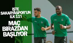 İşte Sakaryaspor'un ilk 11'i