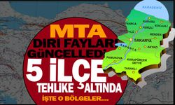 MTA açıkladı 5 ilçede diri fay hattı var!