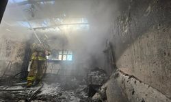 Erdek'te meydana gelen yangında bir ev kullanılmaz hale geldi