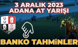 Adana at yarışı tahminleri 3 Aralık 2023 | Adana at yarışları | Adana Altılı ganyan | Adana AT yarışı tahminleri