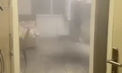 Öğrenci yurdunda kalorifer borusu patladı