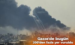 Gazze'de bugün 200'den fazla yer vuruldu!