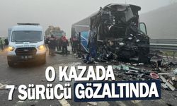 Kuzey Marmara Otoyolu'ndaki kazada 7 gözaltı