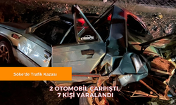 Söke'de Korkunç Trafik Kazası: 2 Otomobil Çarpıştı, 7 Kişi Yaralandı