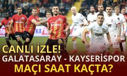 Galatasaray - Kayserispor maçı saat kaçta, hangi kanalda? 15 Ocak 2024 Galatasaray vs Kayserispor şifresiz canlı izle!