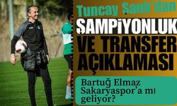 Sakaryaspor Teknik Direktörü Tuncay Şanlı'dan Bartuğ Elmaz açıklaması