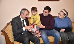 Edirne Valisi Sezer, şehit polis memuru Şimşek'in ailesini ziyaret etti