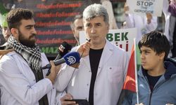 Hekimler ve sağlık çalışanları Gazze için "sessiz yürüyüş" yaptı!