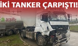 Kaynarca'da iki tankerin çarpıştığı kaza hasara yol açtı