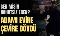 Kendisini rahatsız eden adamı evire çevire böyle dövdü