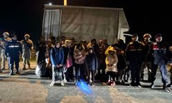 Kamyonette 29 düzensiz göçmen yakalandı