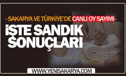 Sakarya'da sandık sonuçları | SAKARYA'NIN SEÇİM SONUÇLARI | Türkiye'de seçim sonuçları CANLI
