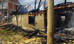 Kırsal mahallede çıkan yangında 4 ev zarar gördü