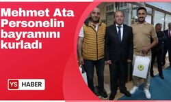 Başkan Mehmet Ata personelin bayramını kutladı