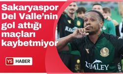 Sakaryaspor, Del Valle'nin gol attığı maçları kaybetmiyor
