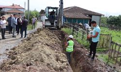 Kertil'de doğalgaz çalışması başladı