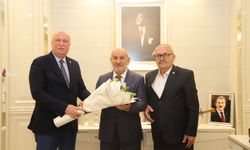 Bayraktar ve Duran Başkan Püsküllü'yü ziyaret etti