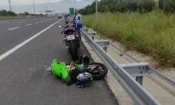 Bursa'da 2 motosikletin çarpıştığı kazada sürücüler yaralandı
