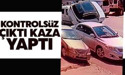 Kontrolsüz çıktı kaza yaptı!