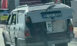 Bursa'da tehlikeli yolculuk kamerada