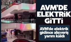 AVM'de elektrikler gitti