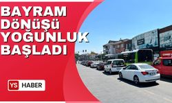 Bayram dönüşü şehrin çeşitli noktalarında trafik yoğunluğu başladı