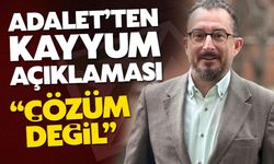 Adalet: Kayyum çözüm değil