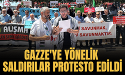 Gazze'ye yönelik saldırılar protesto edildi
