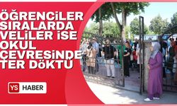 Öğrenciler sıralarda, veliler ise okulun çevresinde ter döktü