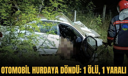 Otomobil hurdaya döndü: 1 ölü, 1 yaralı