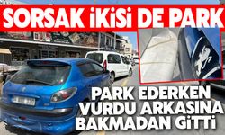 Park ederken vurdu umursamadan gitti!