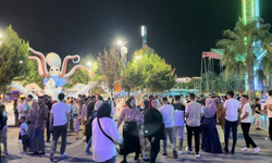 Bayramın ilk günü lunapark doldu taştı