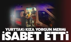 KYK bahçesinde yorgun mermi isabet etti!