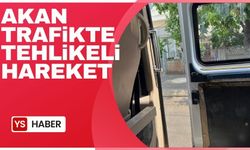 Akan trafikte tehlikeli hareket