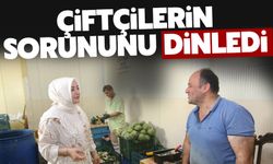 Çiftçilerin sorunlarını dinledi