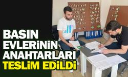 Basın evlerinin anahtarları teslim edildi